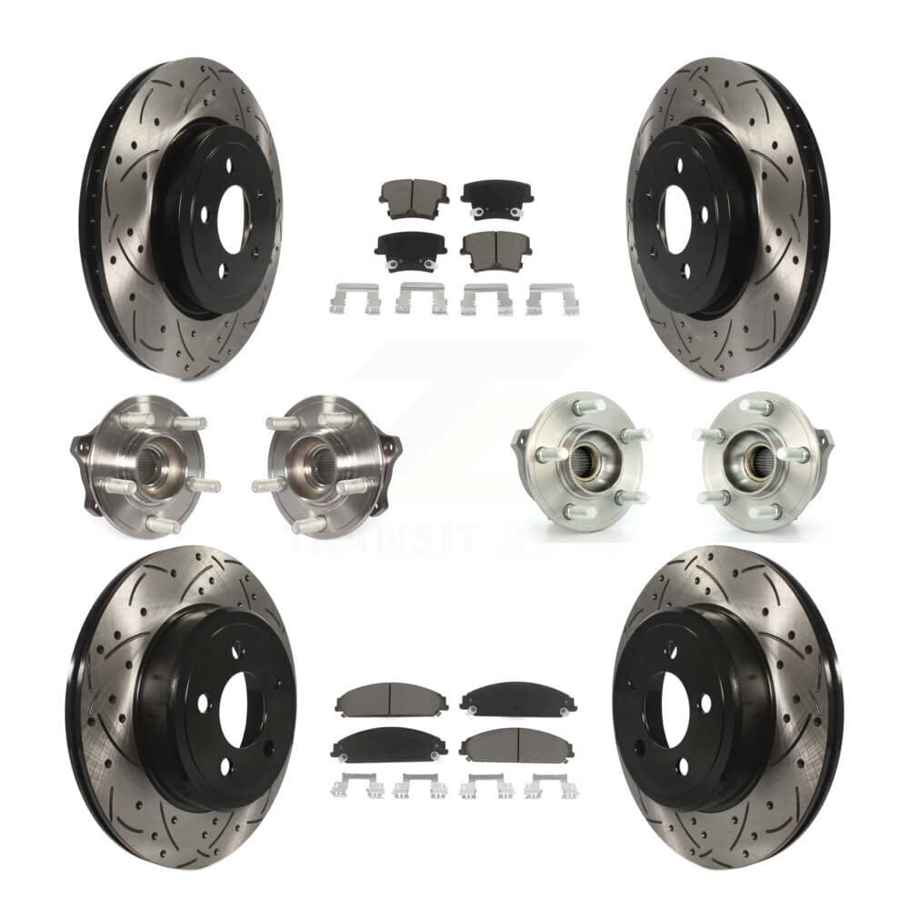 Transit Auto - KBB-119847 - Front and Rear Wheel Bearing and Hub Assembly Kits
