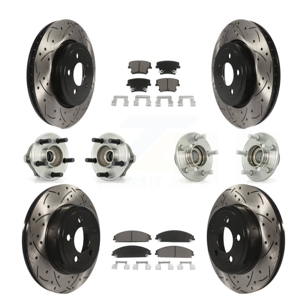 Transit Auto - KBB-119850 - Front and Rear Wheel Bearing and Hub Assembly Kits