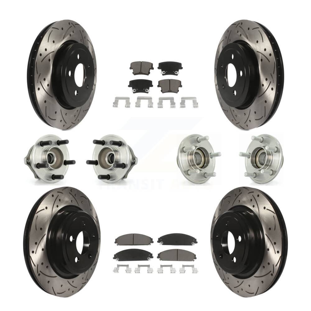 Transit Auto - KBB-119852 - Front and Rear Wheel Bearing and Hub Assembly Kits