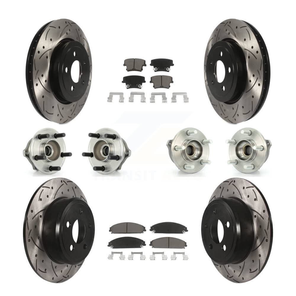 Transit Auto - KBB-119857 - Front and Rear Wheel Bearing and Hub Assembly Kits