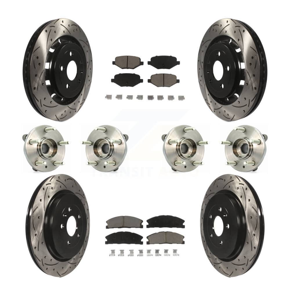 Transit Auto - KBB-119859 - Front and Rear Wheel Bearing and Hub Assembly Kits