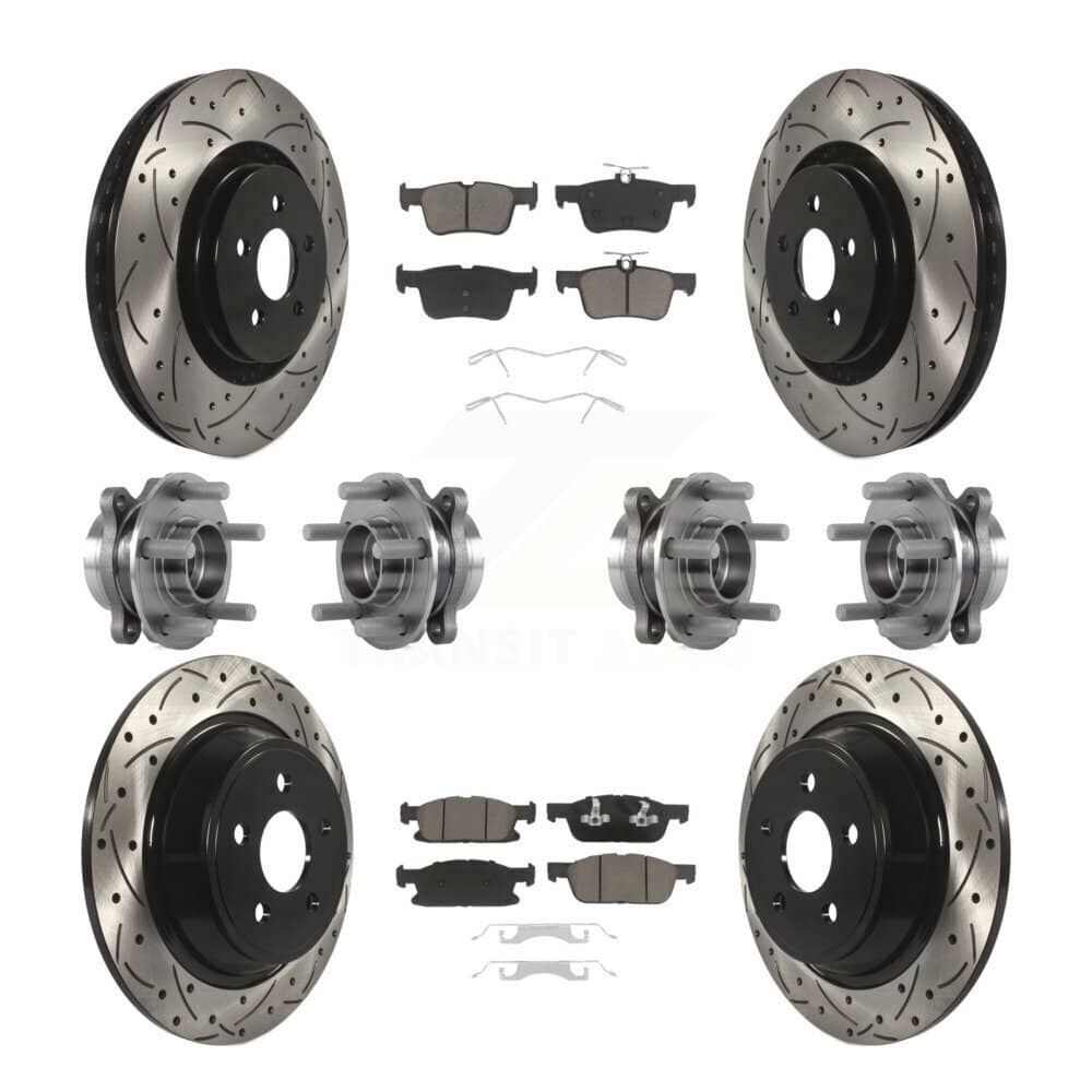 Transit Auto - KBB-119869 - Front and Rear Wheel Bearing and Hub Assembly Kits
