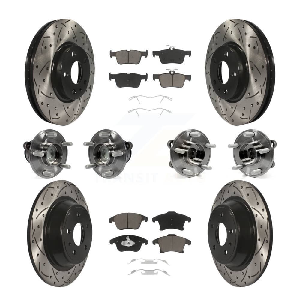 Transit Auto - KBB-119871 - Front and Rear Wheel Bearing and Hub Assembly Kits