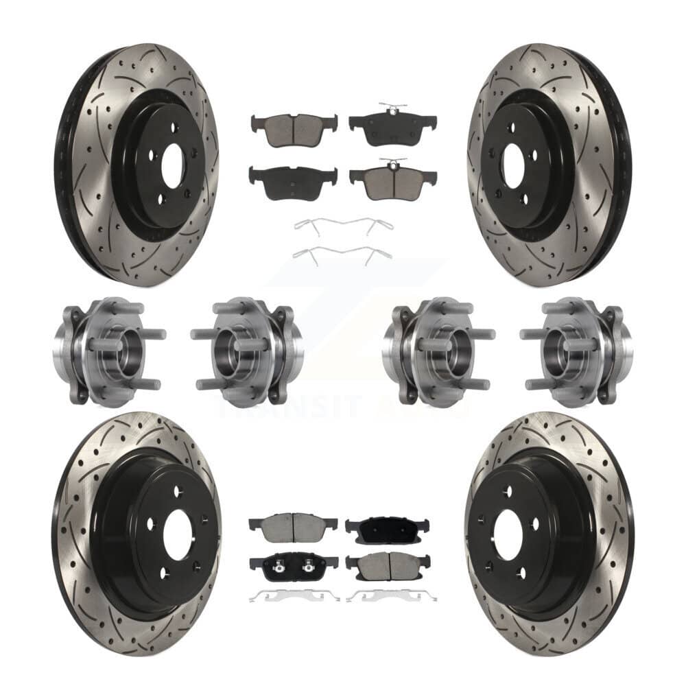 Transit Auto - KBB-119872 - Front and Rear Wheel Bearing and Hub Assembly Kits