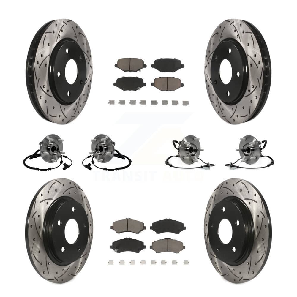 Transit Auto - KBB-119885 - Front and Rear Wheel Bearing and Hub Assembly Kits
