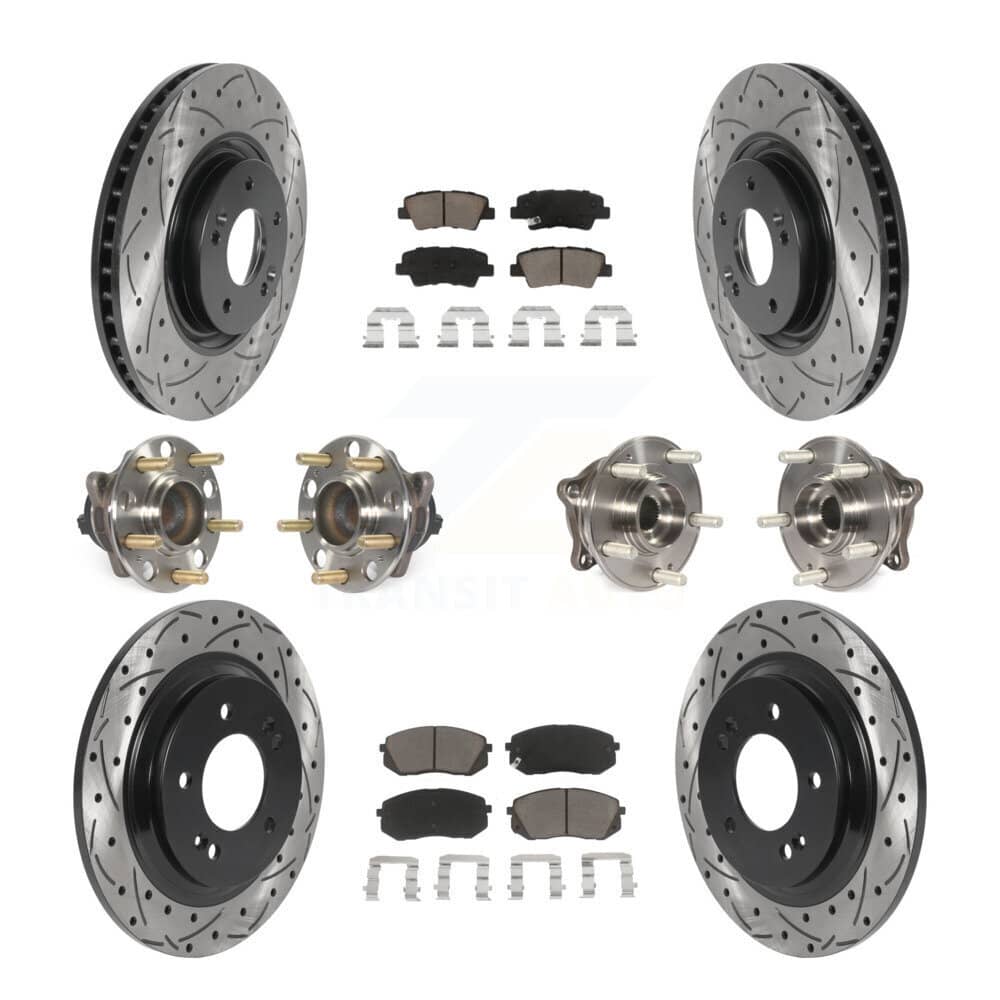 Transit Auto - KBB-119891 - Front and Rear Wheel Bearing and Hub Assembly Kits