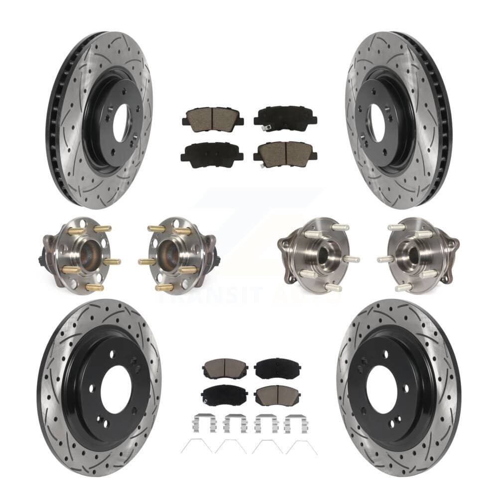 Transit Auto - KBB-119895 - Front and Rear Wheel Bearing and Hub Assembly Kits