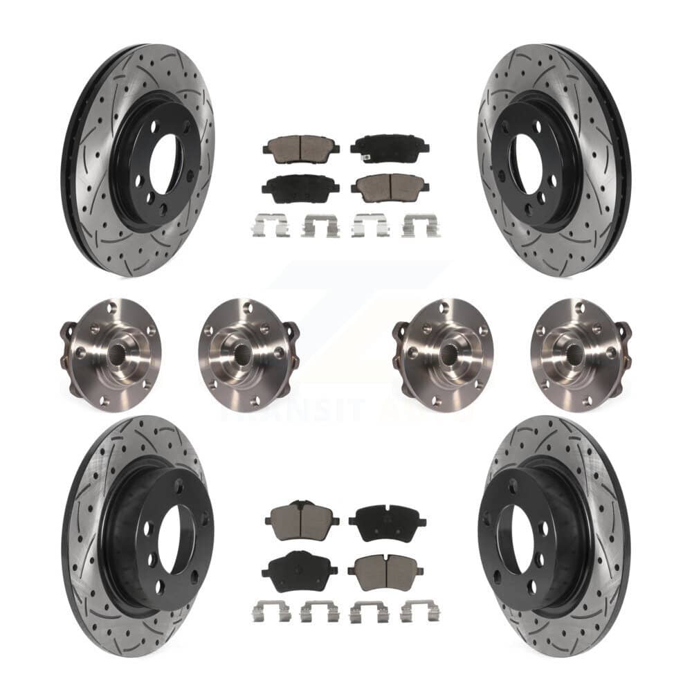 Transit Auto - KBB-119898 - Front and Rear Wheel Bearing and Hub Assembly Kits