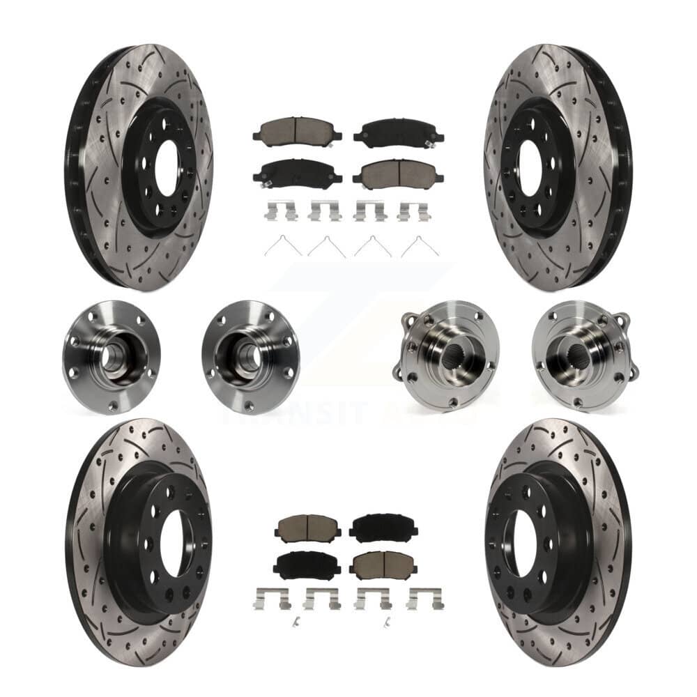 Transit Auto - KBB-119907 - Front and Rear Wheel Bearing and Hub Assembly Kits
