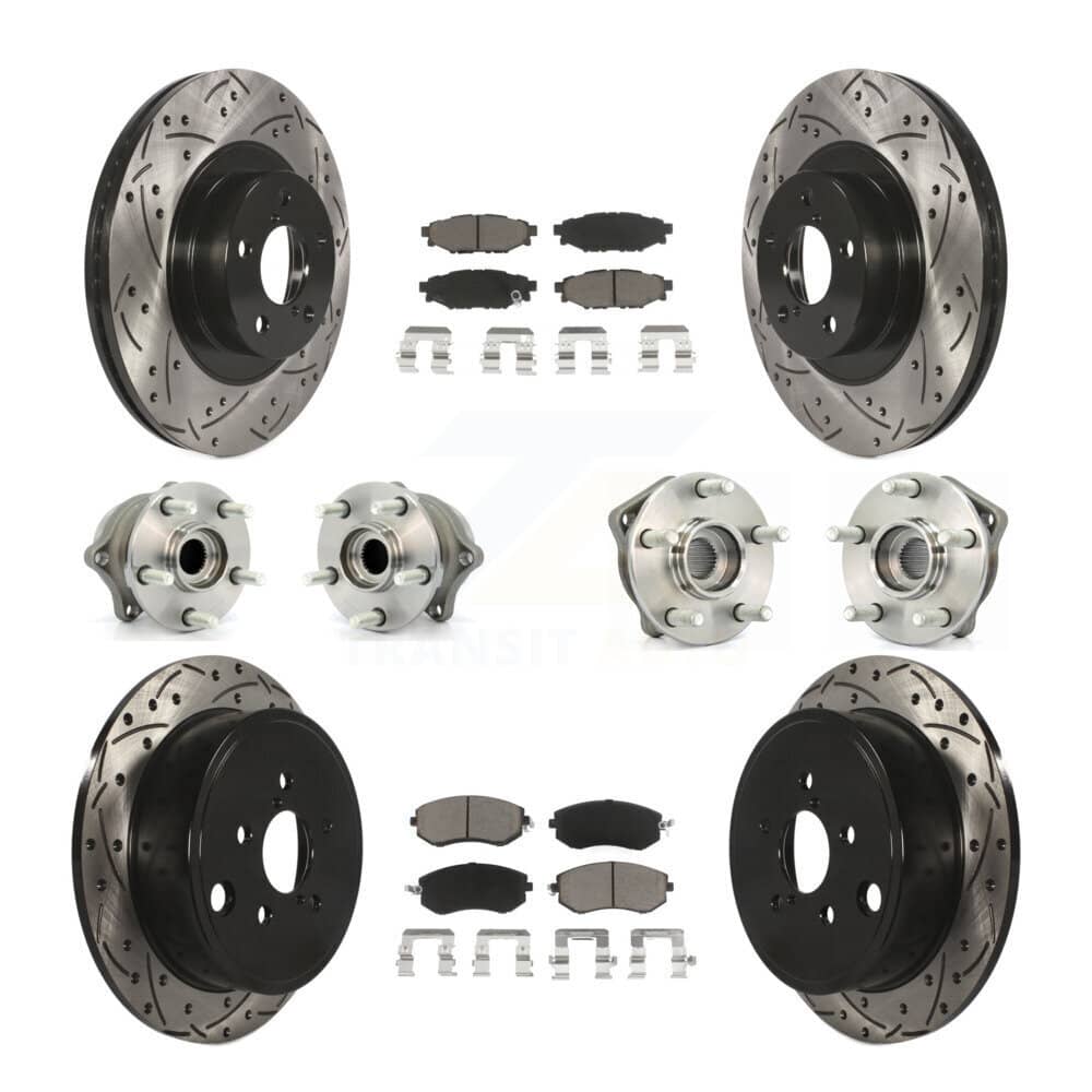 Transit Auto - KBB-119910 - Front and Rear Wheel Bearing and Hub Assembly Kits