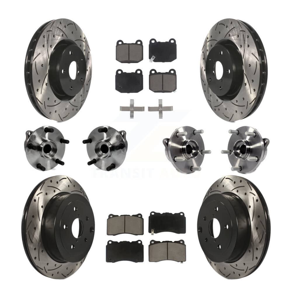 Transit Auto - KBB-119913 - Front and Rear Wheel Bearing and Hub Assembly Kits