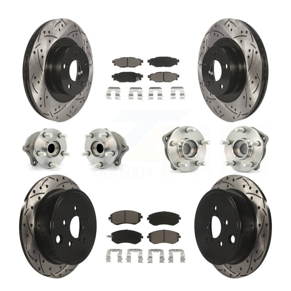 Transit Auto - KBB-119919 - Front and Rear Wheel Bearing and Hub Assembly Kits