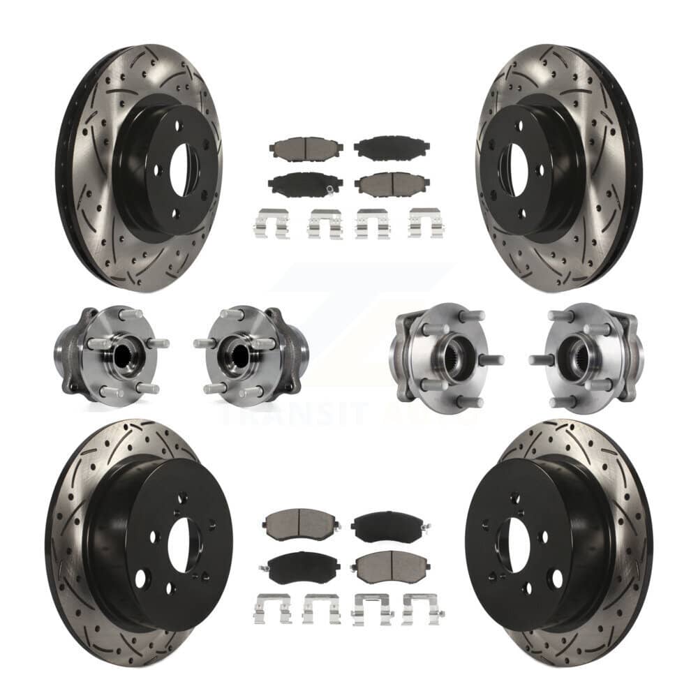 Transit Auto - KBB-119923 - Front and Rear Wheel Bearing and Hub Assembly Kits