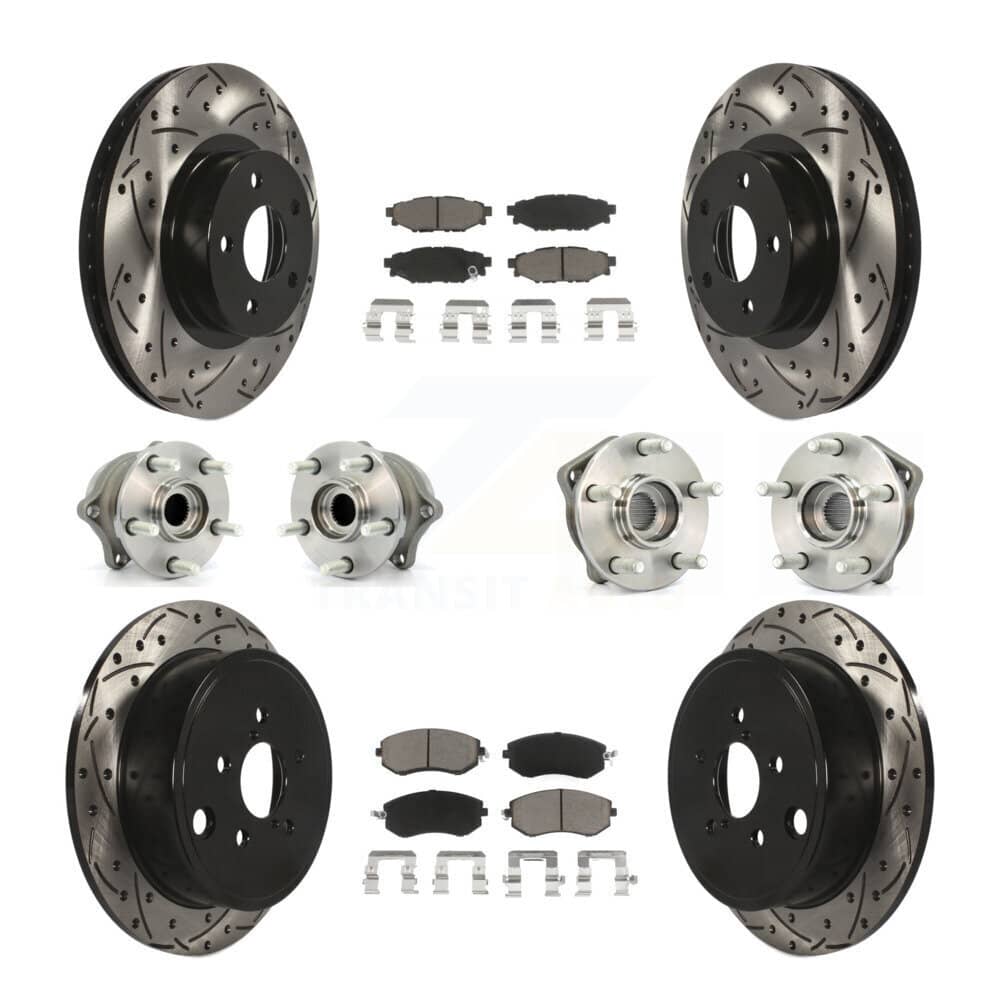 Transit Auto - KBB-119924 - Front and Rear Wheel Bearing and Hub Assembly Kits