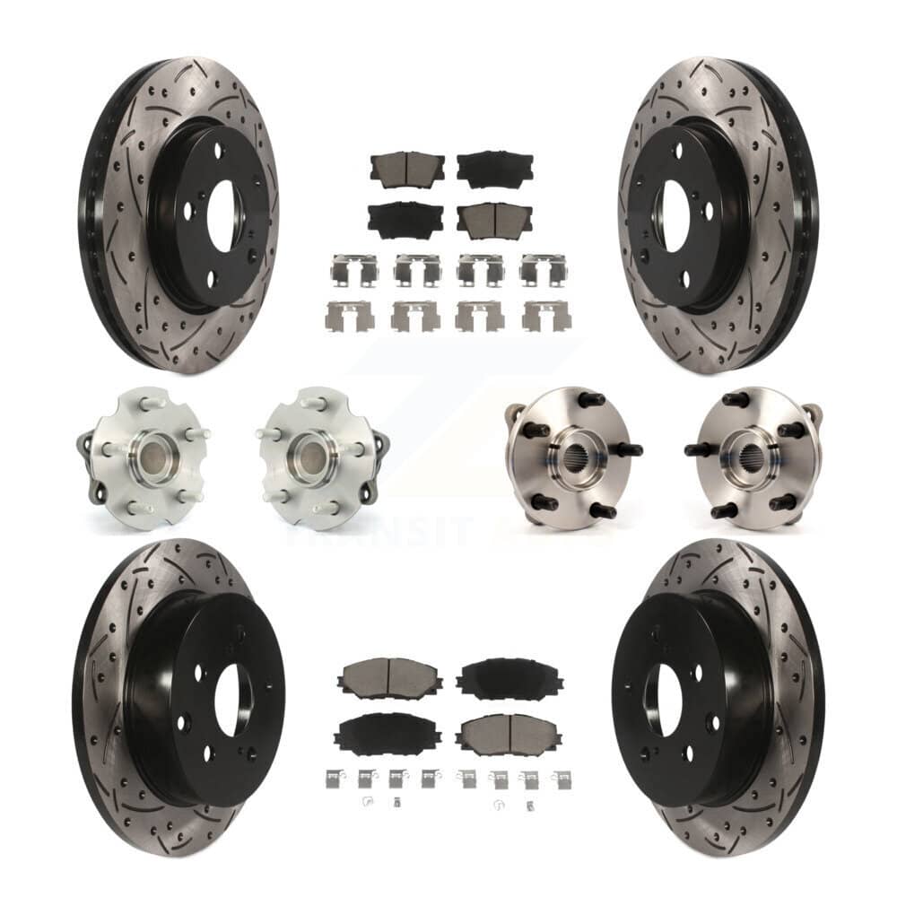 Transit Auto - KBB-119925 - Front and Rear Wheel Bearing and Hub Assembly Kits