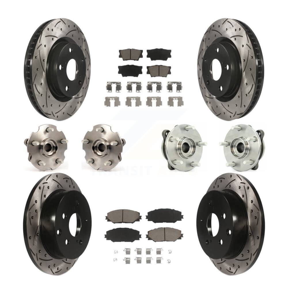 Transit Auto - KBB-119927 - Front and Rear Wheel Bearing and Hub Assembly Kits