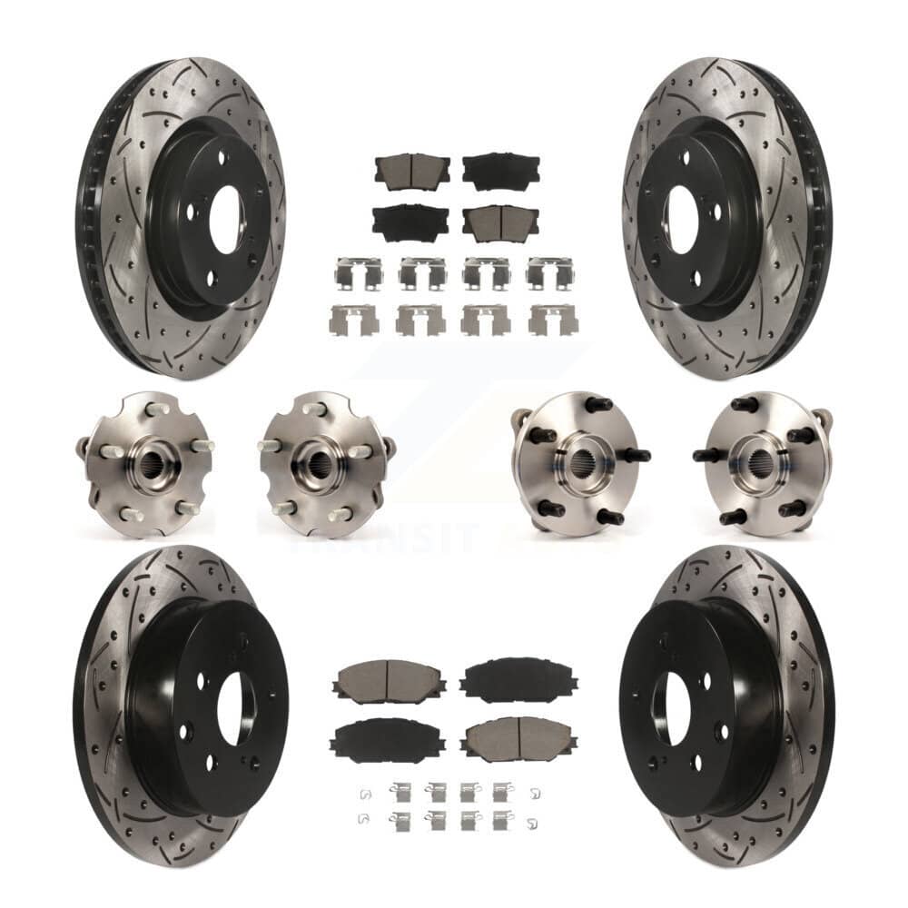 Transit Auto - KBB-119928 - Front and Rear Wheel Bearing and Hub Assembly Kits