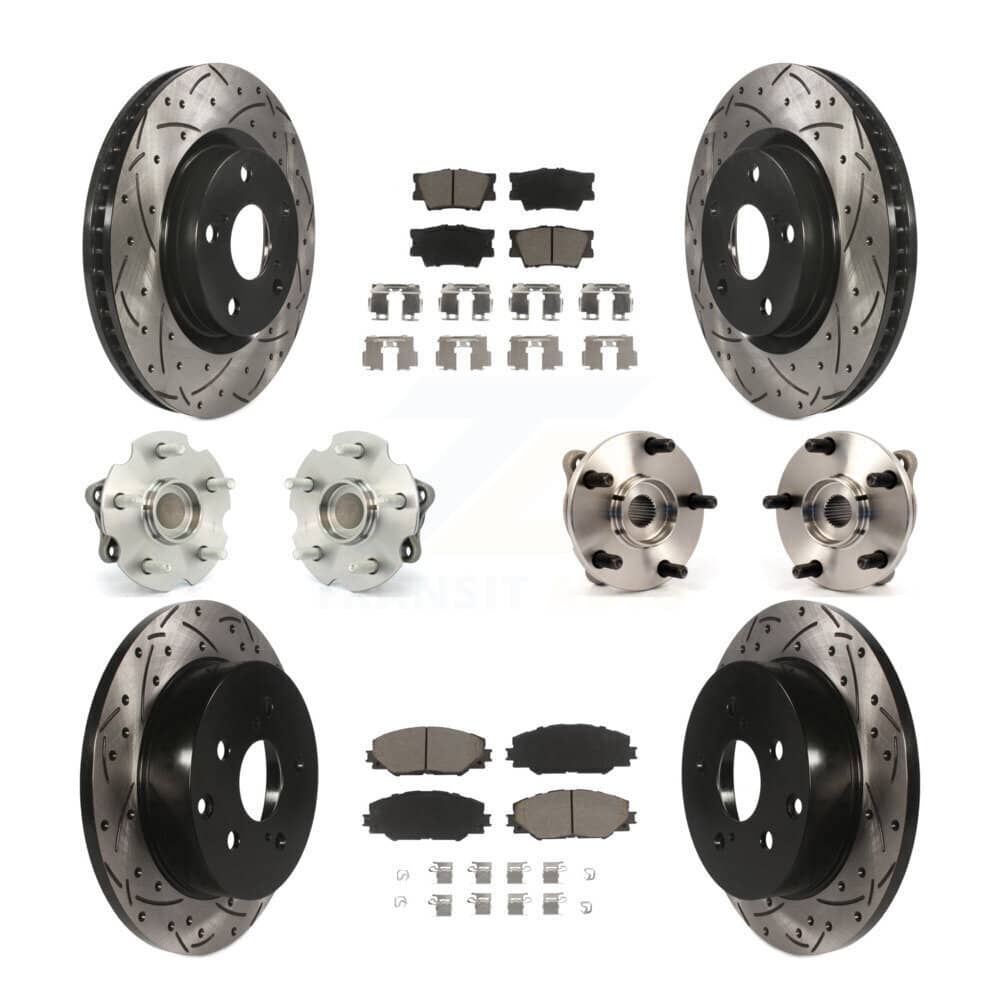 Transit Auto - KBB-119930 - Front and Rear Wheel Bearing and Hub Assembly Kits