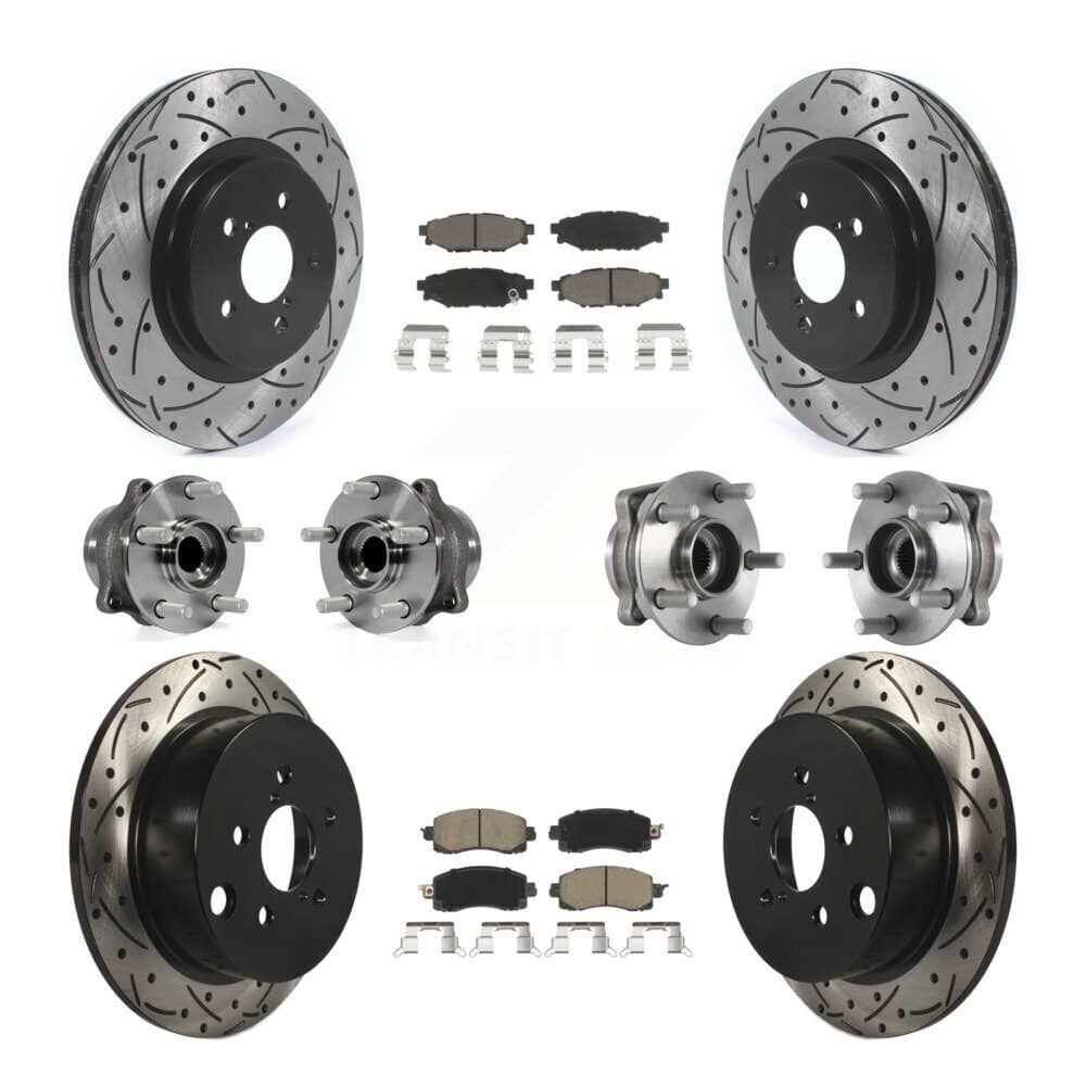 Transit Auto - KBB-119934 - Front and Rear Wheel Bearing and Hub Assembly Kits