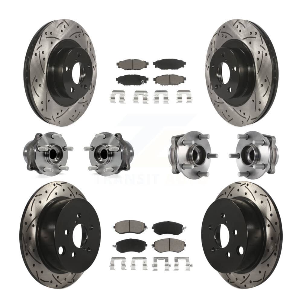 Transit Auto - KBB-119935 - Front and Rear Wheel Bearing and Hub Assembly Kits