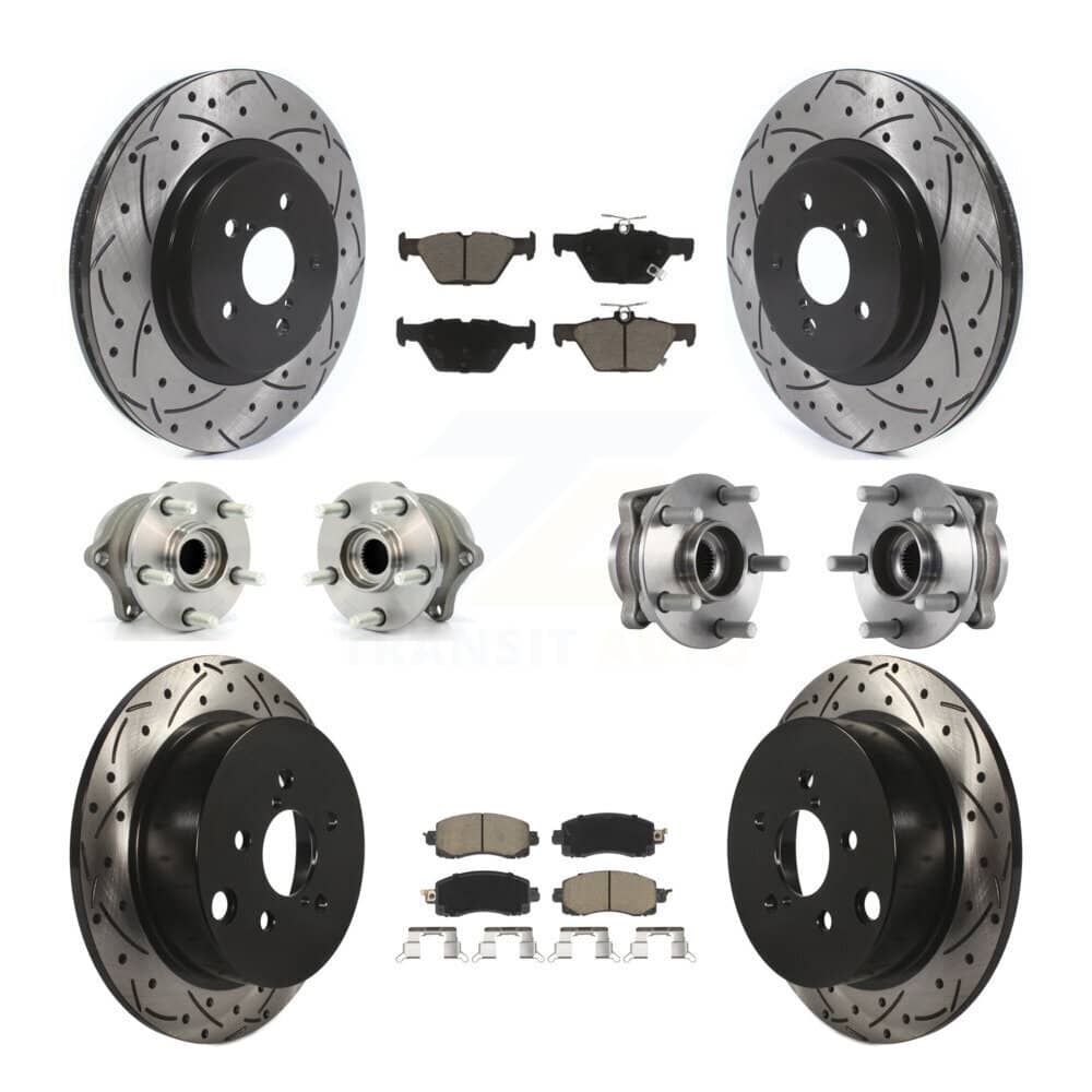 Transit Auto - KBB-119942 - Front and Rear Wheel Bearing and Hub Assembly Kits