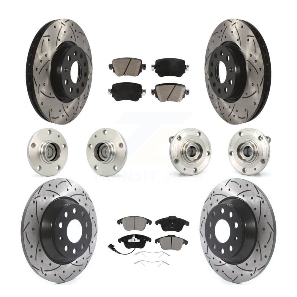 Transit Auto - KBB-119957 - Front and Rear Wheel Bearing and Hub Assembly Kits