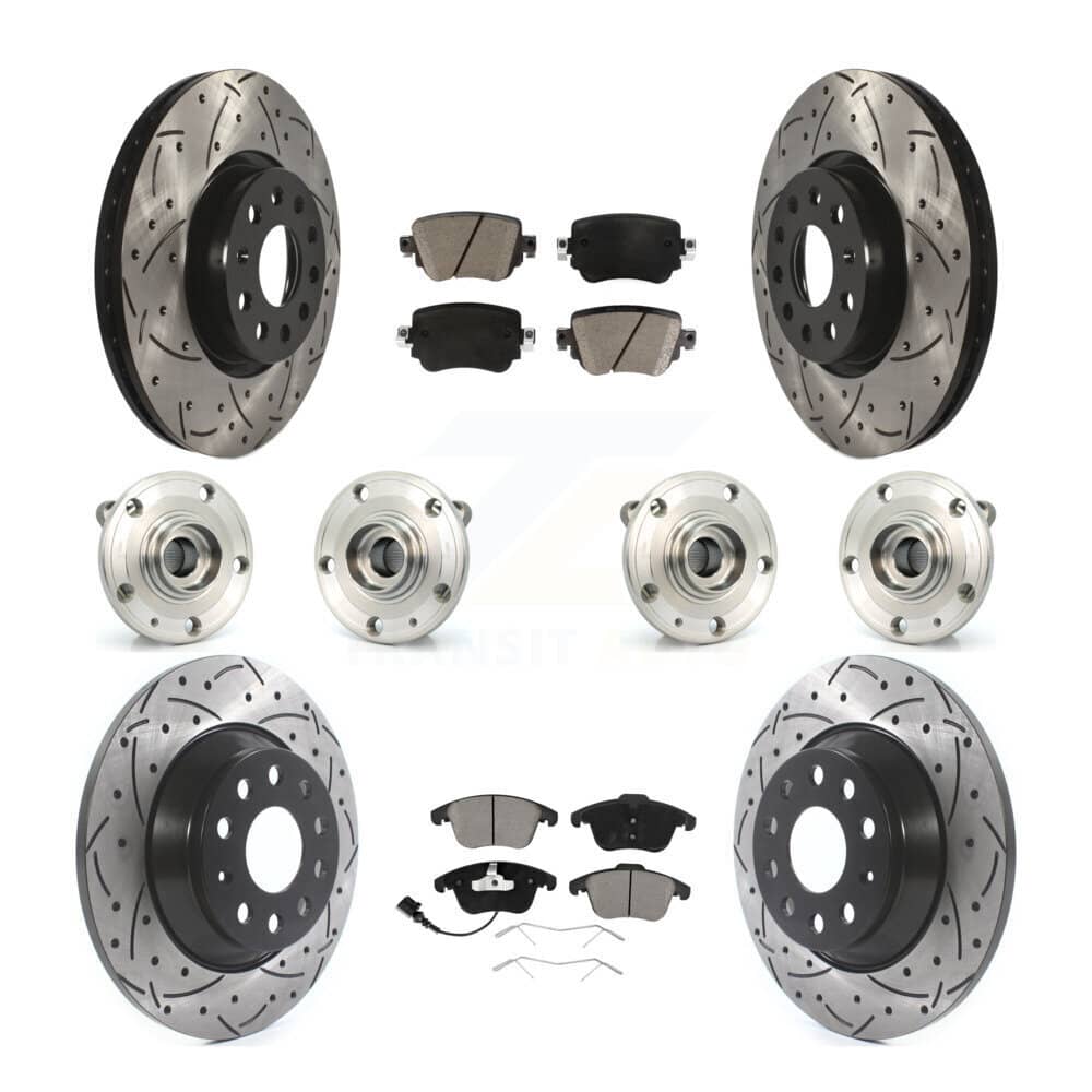 Transit Auto - KBB-119959 - Front and Rear Wheel Bearing and Hub Assembly Kits