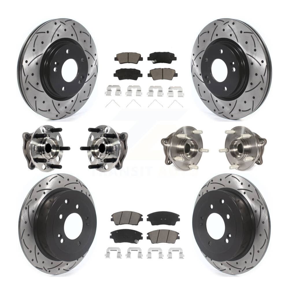 Transit Auto - KBB-119967 - Front and Rear Wheel Bearing and Hub Assembly Kits