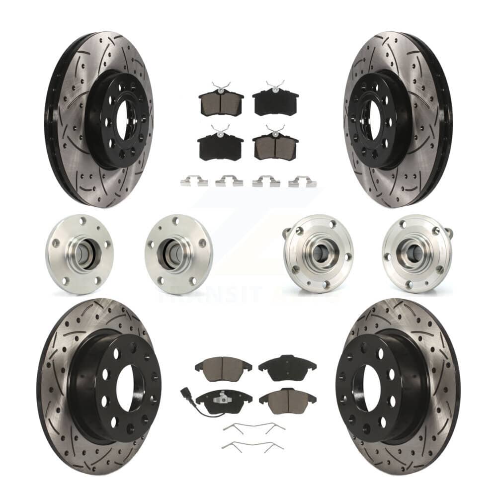 Transit Auto - KBB-119968 - Front and Rear Wheel Bearing and Hub Assembly Kits