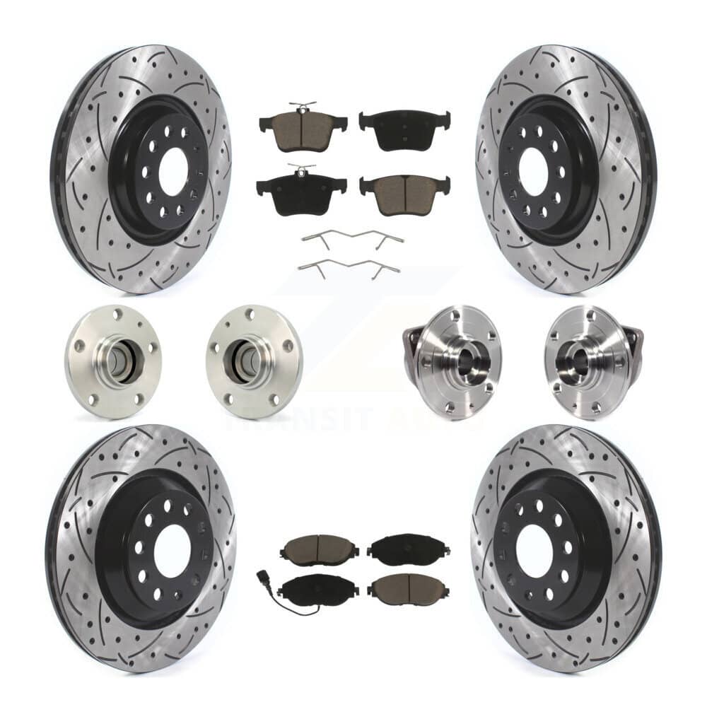 Transit Auto - KBB-119987 - Front and Rear Wheel Bearing and Hub Assembly Kits