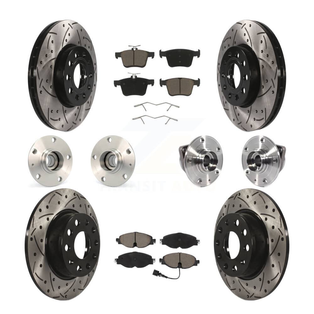 Transit Auto - KBB-119989 - Front and Rear Wheel Bearing and Hub Assembly Kits