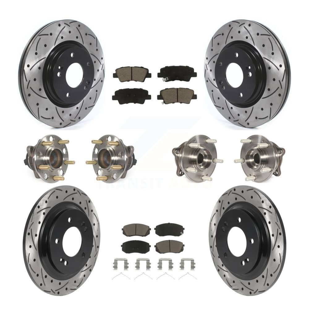 Transit Auto - KBB-120014 - Front and Rear Wheel Bearing and Hub Assembly Kits