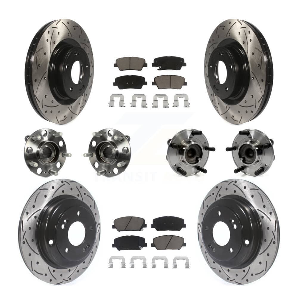 Transit Auto - KBB-120018 - Front and Rear Wheel Bearing and Hub Assembly Kits
