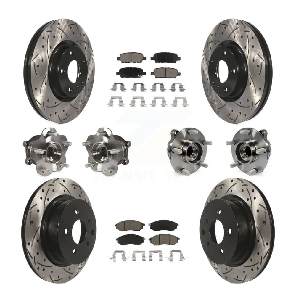 Transit Auto - KBB-120026 - Front and Rear Wheel Bearing and Hub Assembly Kits