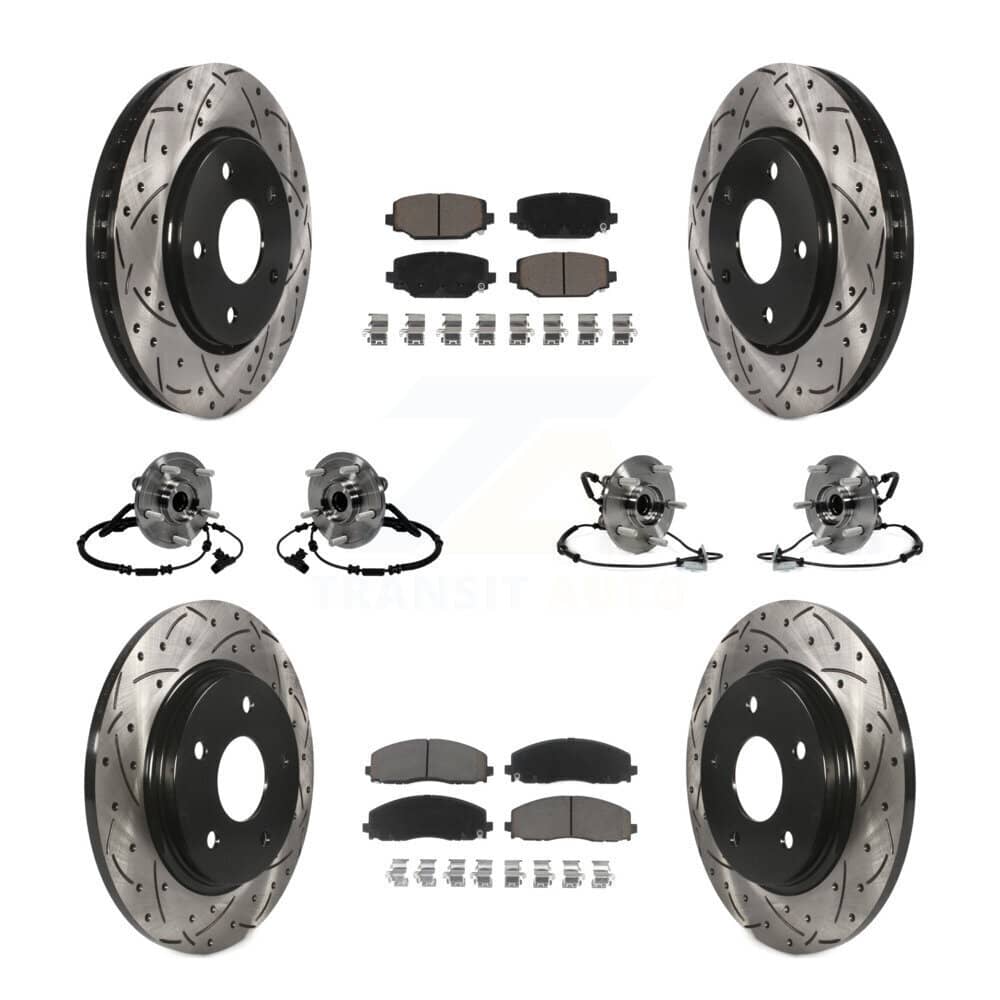 Transit Auto - KBB-120061 - Front and Rear Wheel Bearing and Hub Assembly Kits