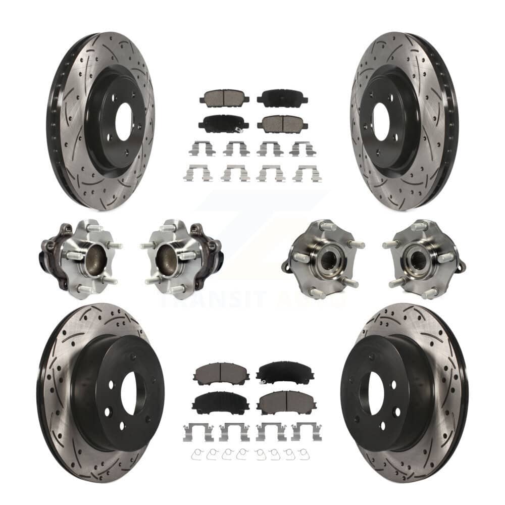 Transit Auto - KBB-120078 - Front and Rear Wheel Bearing and Hub Assembly Kits