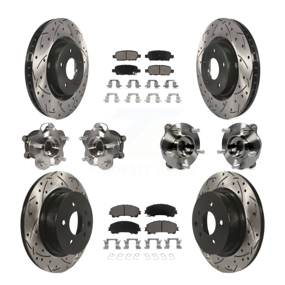 Transit Auto - KBB-120091 - Front and Rear Wheel Bearing and Hub Assembly Kits