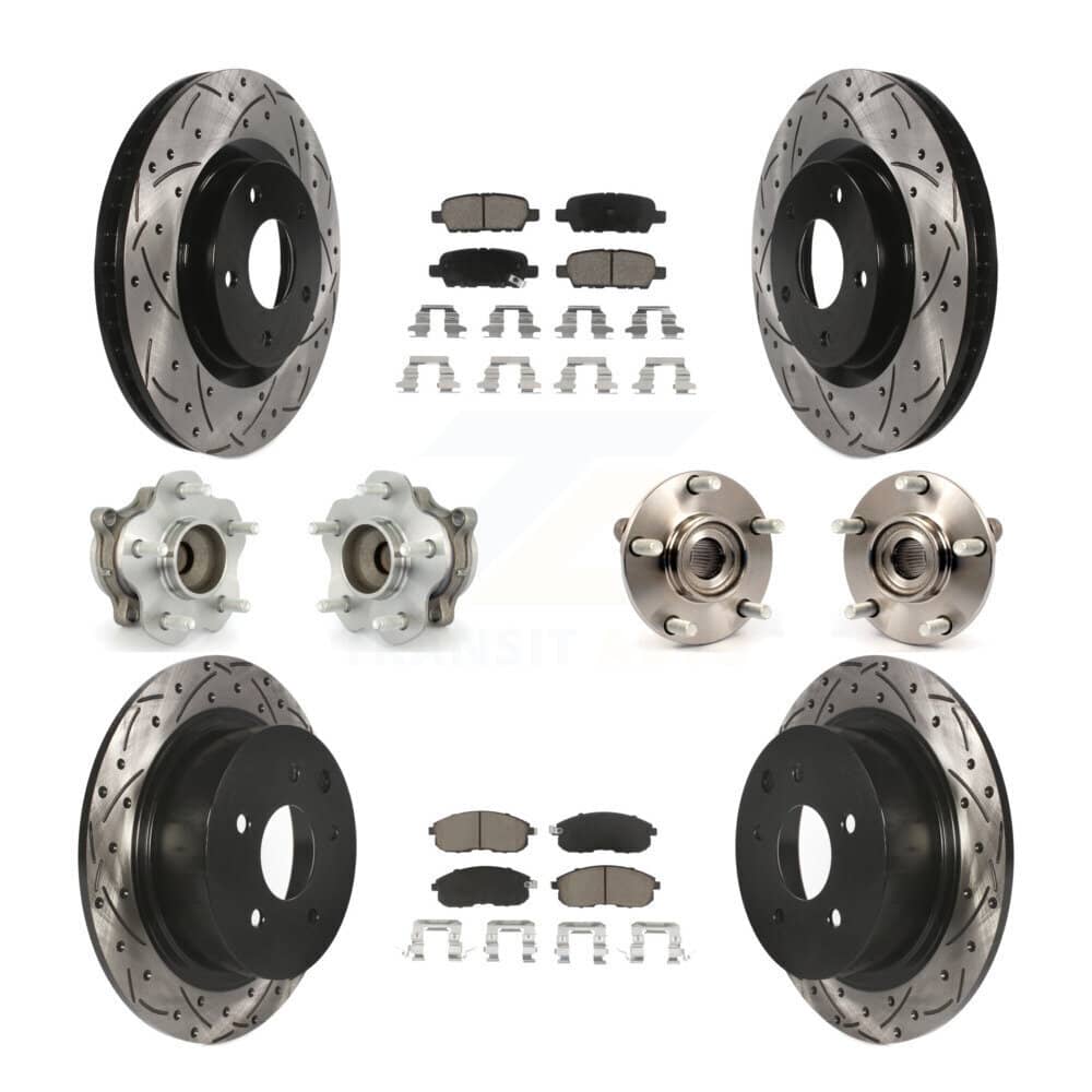 Transit Auto - KBB-120093 - Front and Rear Wheel Bearing and Hub Assembly Kits