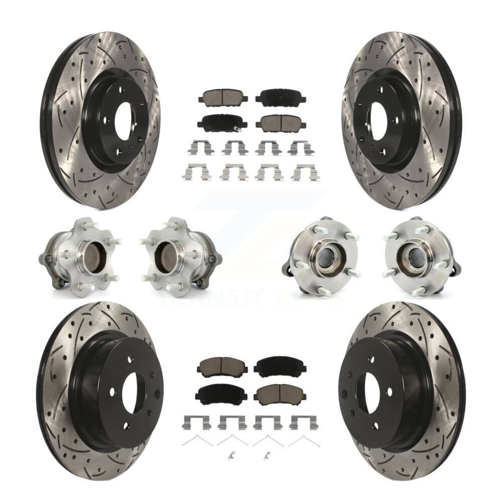 Transit Auto - KBB-120094 - Front and Rear Wheel Bearing and Hub Assembly Kits
