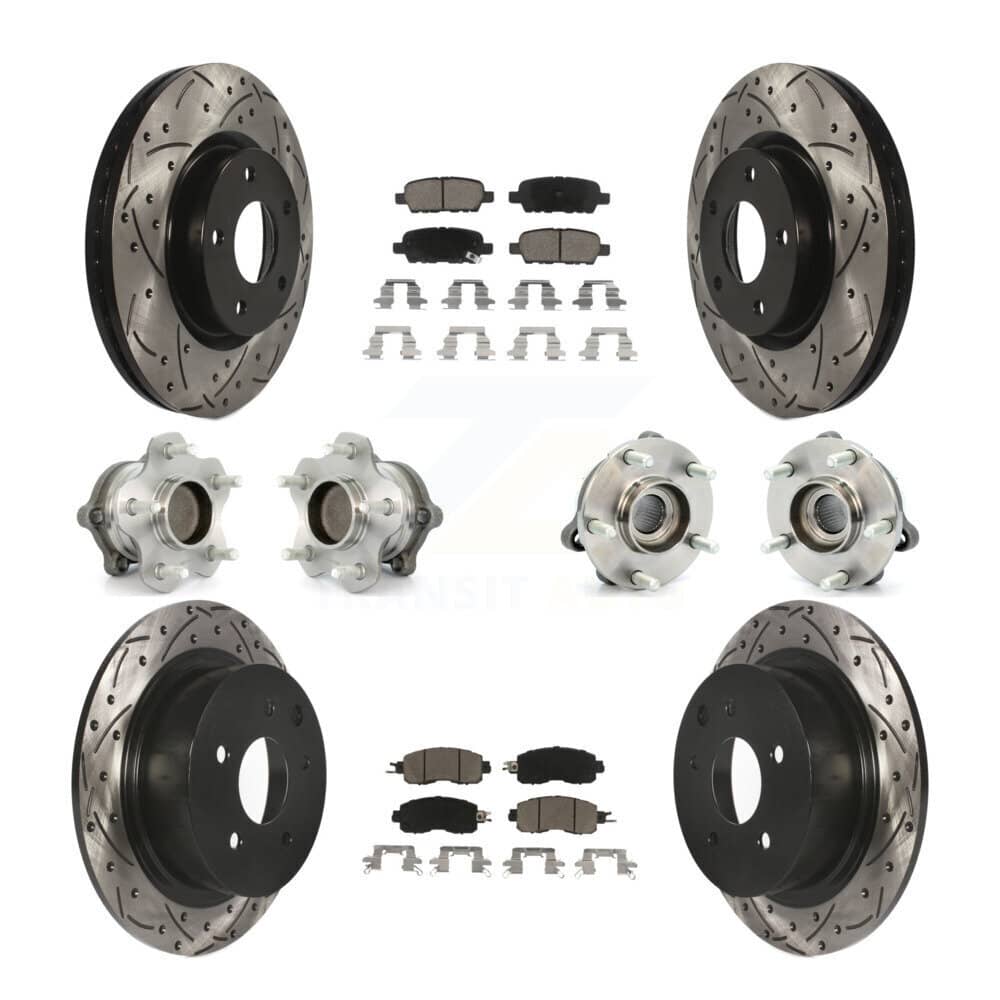 Transit Auto - KBB-120096 - Front and Rear Wheel Bearing and Hub Assembly Kits
