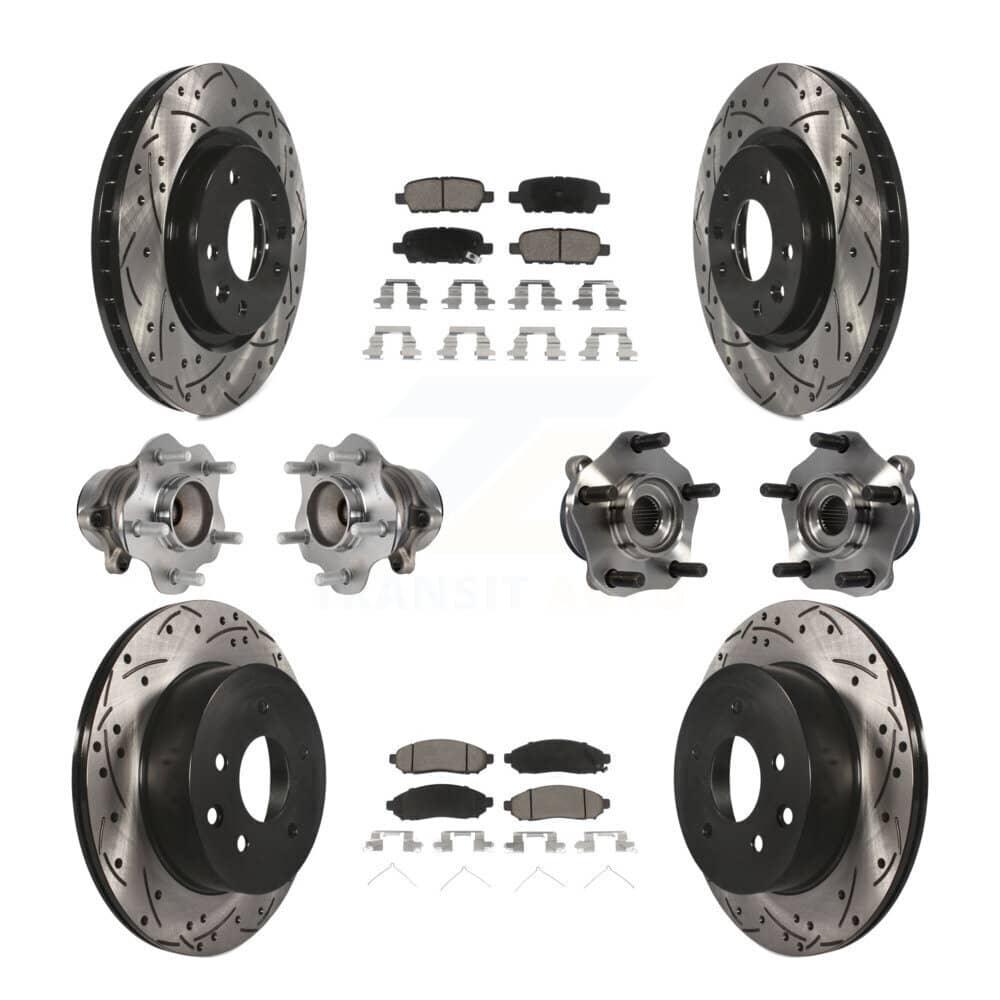 Transit Auto - KBB-120108 - Front and Rear Wheel Bearing and Hub Assembly Kits