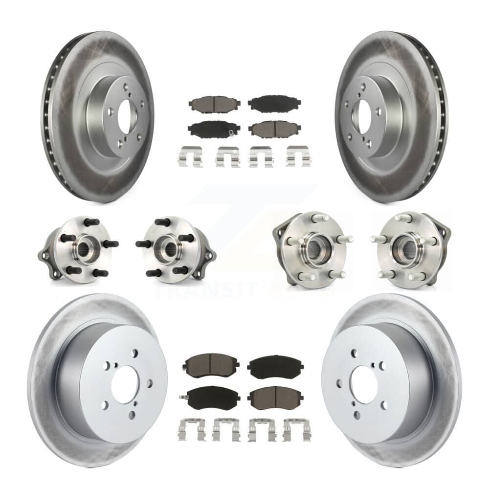 Transit Auto - KBB-120693 - Front and Rear Wheel Bearing and Hub Assembly Kits