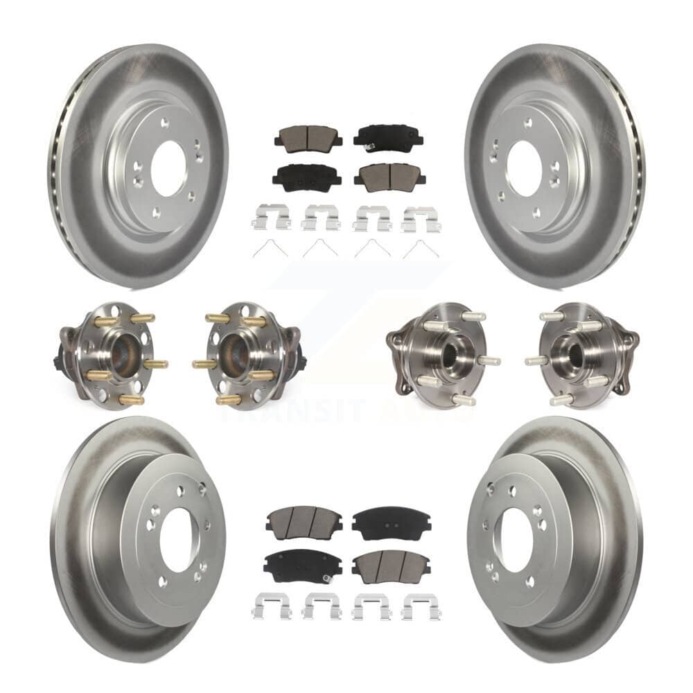 Transit Auto - KBB-120863 - Front and Rear Wheel Bearing and Hub Assembly Kits