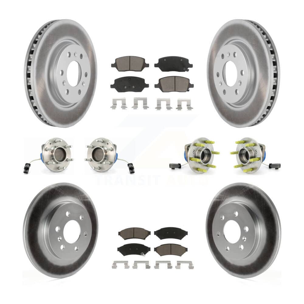Transit Auto - KBB-120908 - Front and Rear Wheel Bearing and Hub Assembly Kits