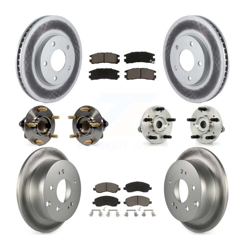 Transit Auto - KBB-120939 - Front and Rear Wheel Bearing and Hub Assembly Kits