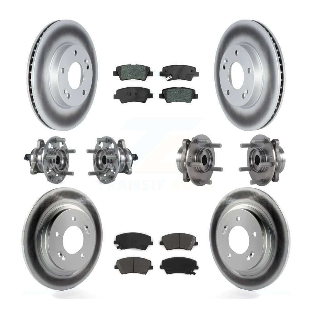 Transit Auto - KBB-122788 - Front and Rear Wheel Bearing and Hub Assembly Kits