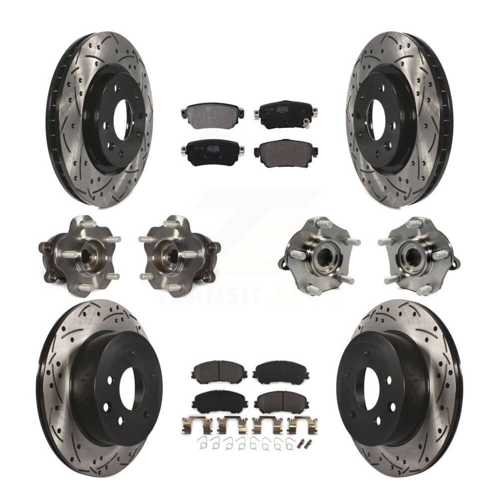 Transit Auto - KBB-122981 - Front and Rear Wheel Bearing and Hub Assembly Kits