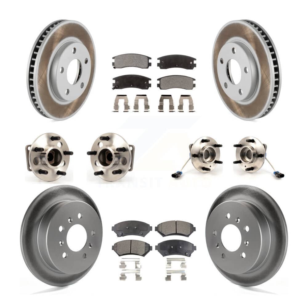 Transit Auto - KBB-123493 - Front and Rear Wheel Bearing and Hub Assembly Kits
