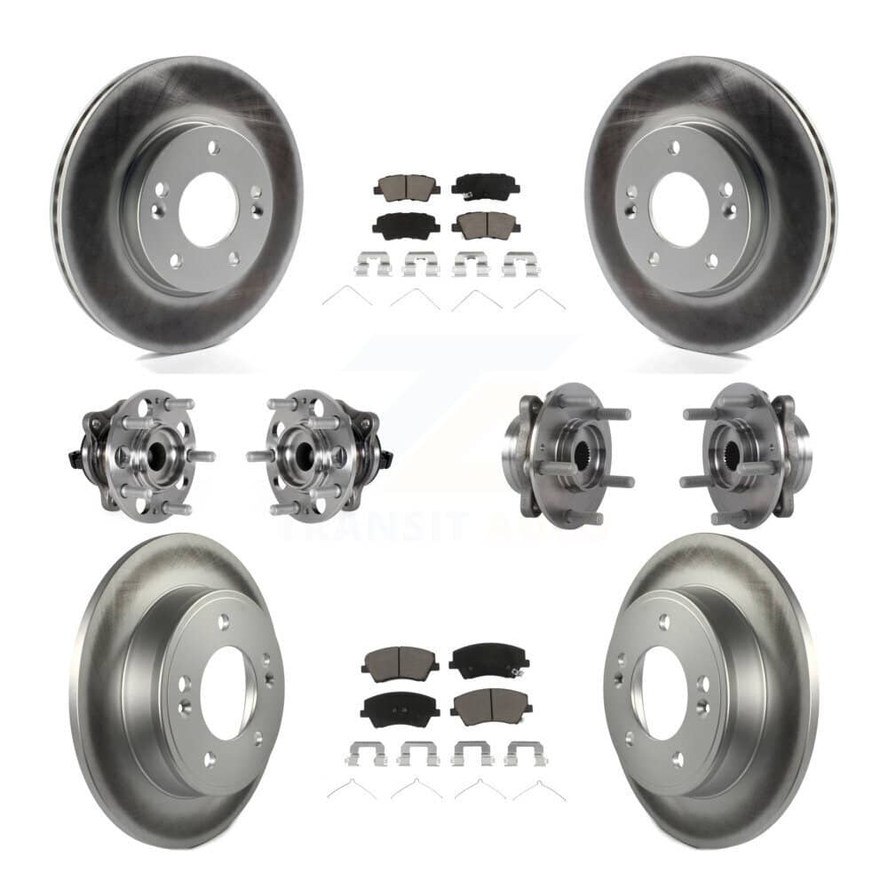 Transit Auto - KBB-123684 - Front and Rear Wheel Bearing and Hub Assembly Kits