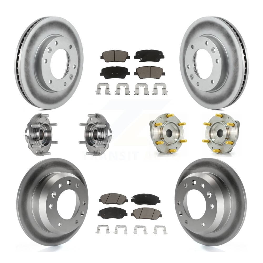 Transit Auto - KBB-123693 - Front and Rear Wheel Bearing and Hub Assembly Kits